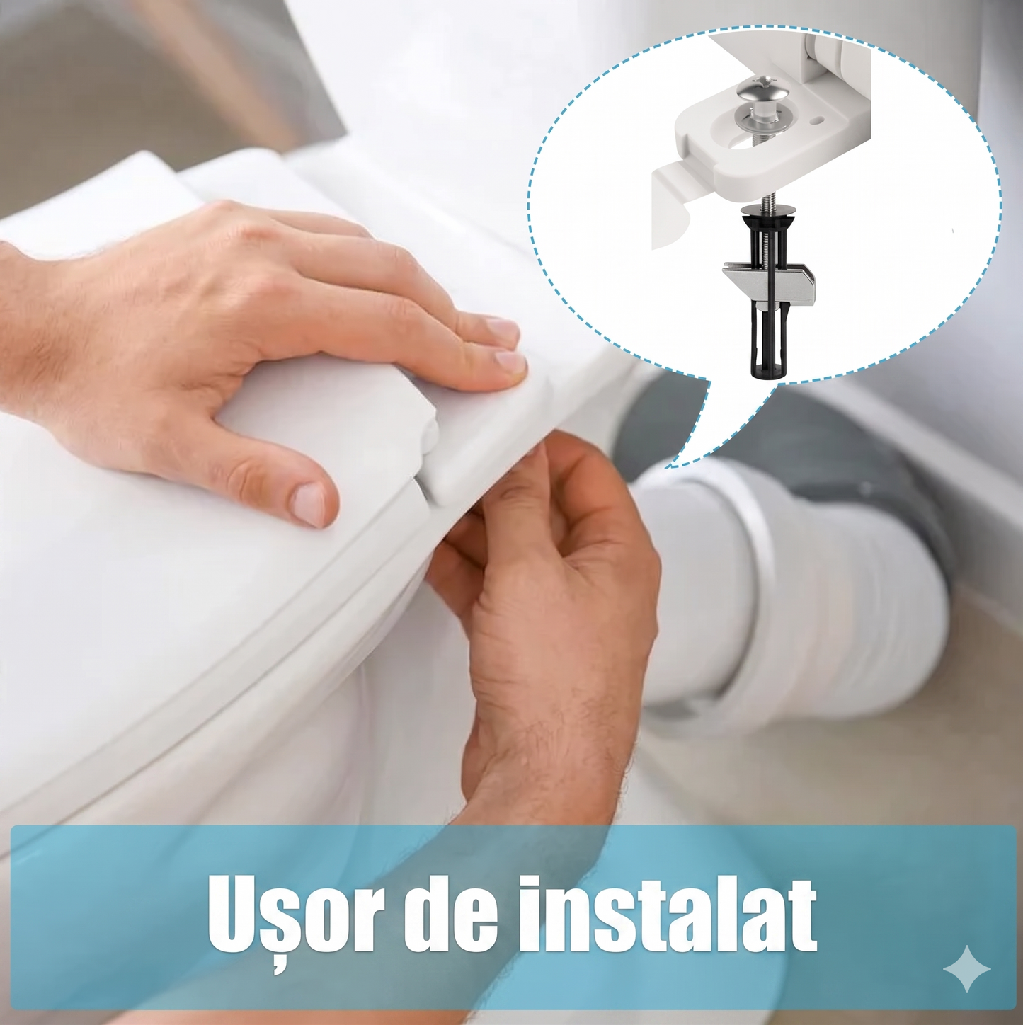 KIT fixare capac toaleta